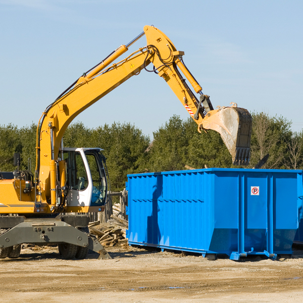 are there any restrictions on where a residential dumpster can be placed in Apple Canyon Lake IL